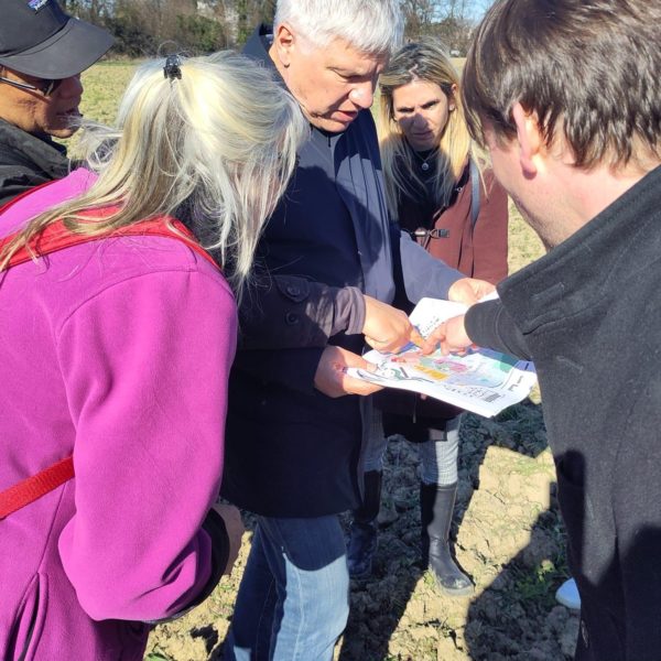 Rencontre sur le terrain pour valider l'implantation du futur Bioparc