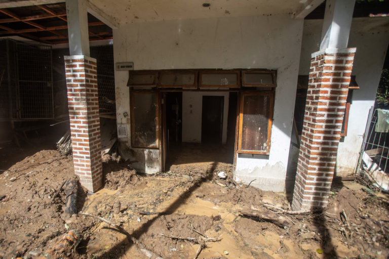 The infant house still in tact but full of mud copyright YELSOCP